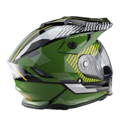 Viper Rxv288 Dual Sport Motorbike Helmet Force Green
