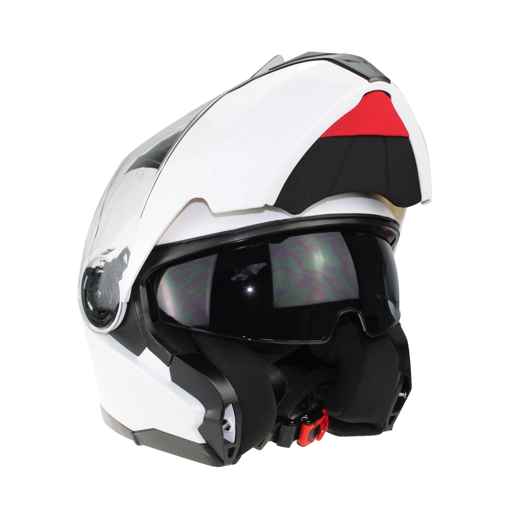 VIPER RSV345 FLIP UP MOTORBIKE HELMET - WHITE