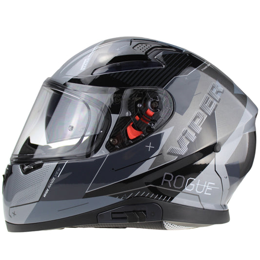 VIPER RSV95 FULL FACE HELMET - ROGUE SHINY BLACK GREY