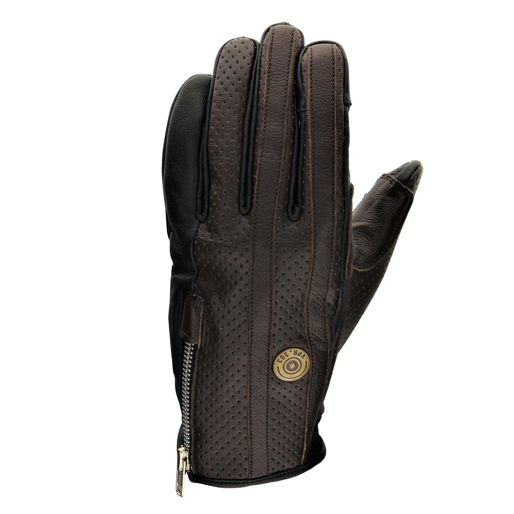 VPR.303 RETRO STRIPE LEATHER GLOVES CE/UKCA - VPR002