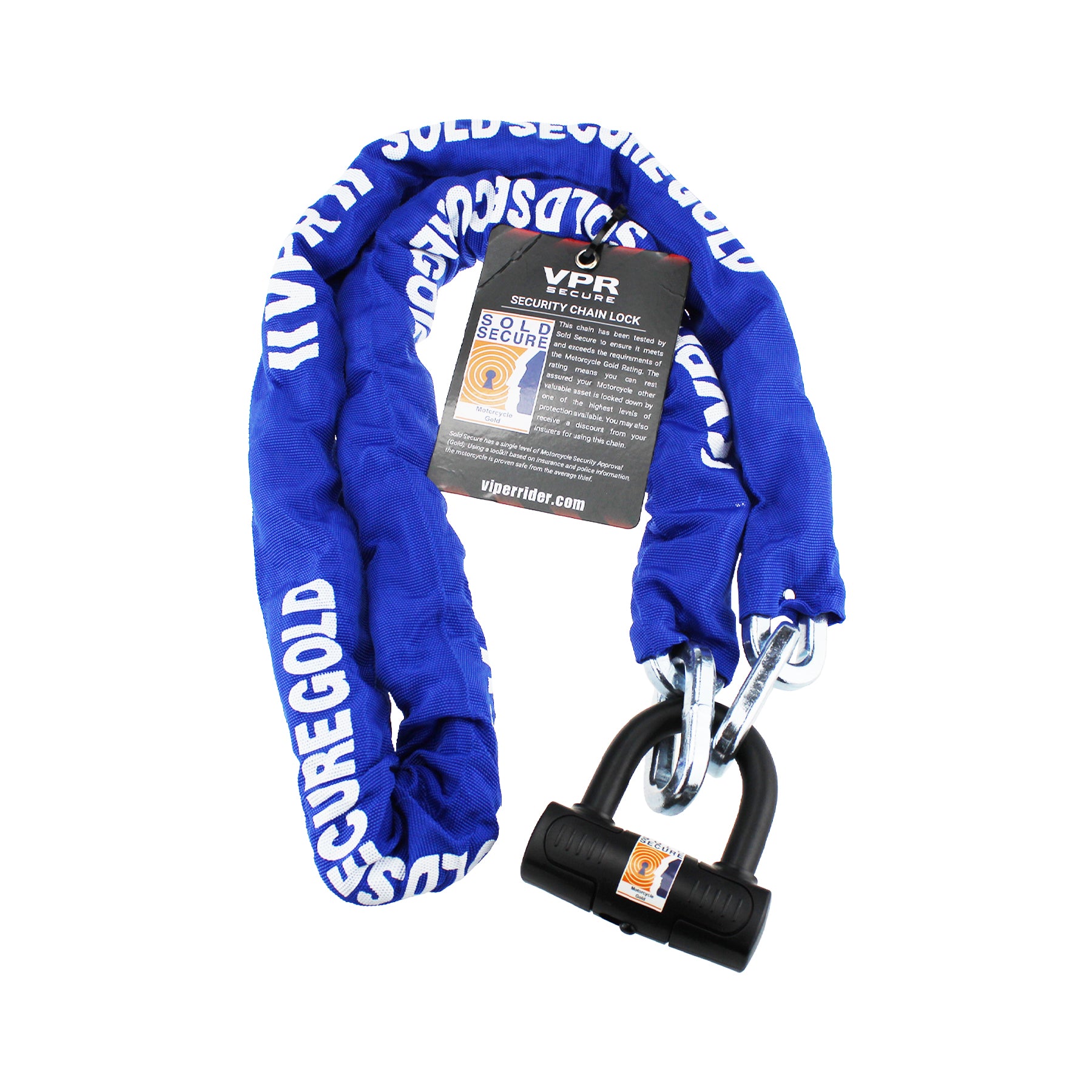 Riderwear | VPR Sold Secure Gold Chain Lock - 1.5M