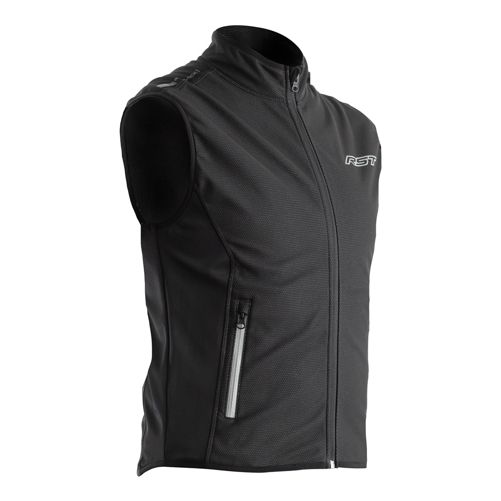 THERMAL WIND BLOCK MENS GILET - BLACK