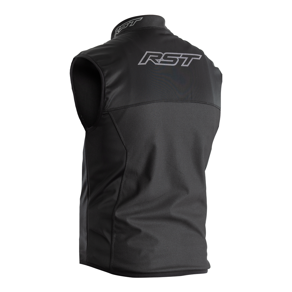 THERMAL WIND BLOCK MENS GILET - BLACK