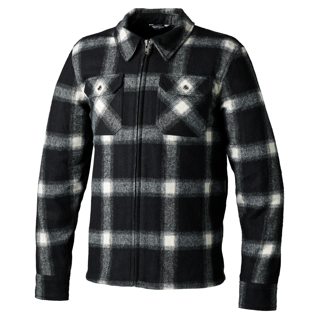 BRUSHED CE MENS TEXTILE SHIRT - BLACK
