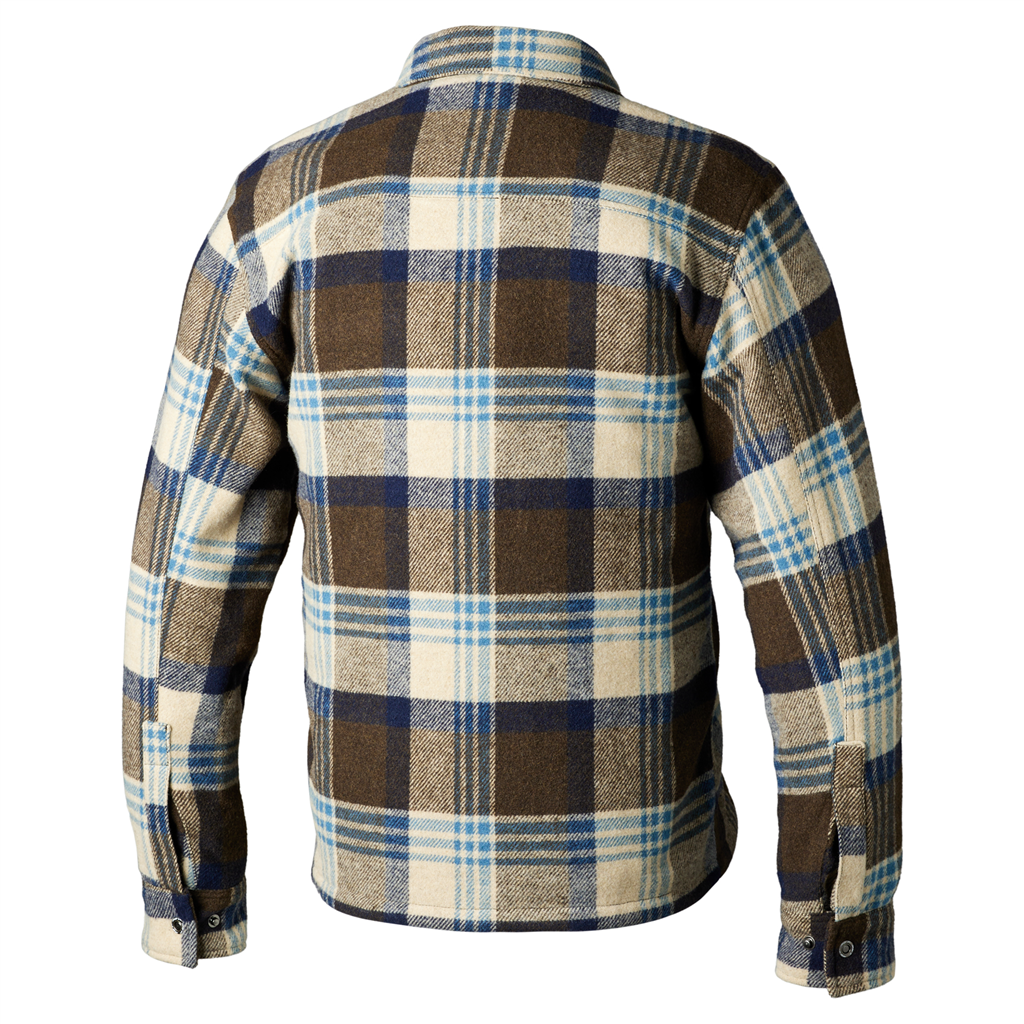 BRUSHED CE MENS TEXTILE SHIRT - BROWN