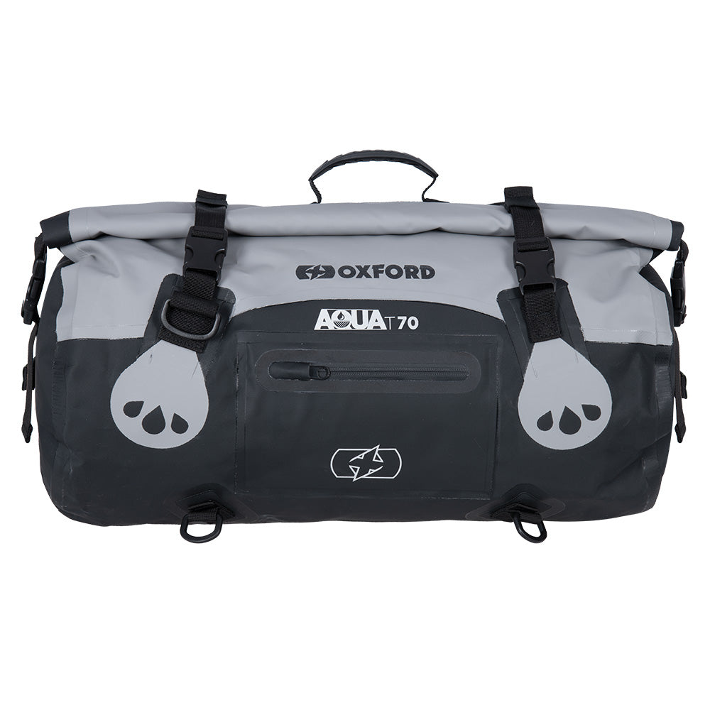 Oxford Aqua T-70 Roll Bag - Grey/Black