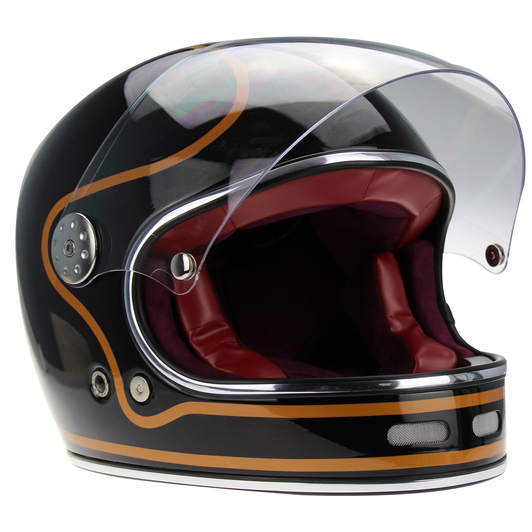 full face motorcycle helmets uk VPR.303 F656 Helmet Black Copper – Riderwear
