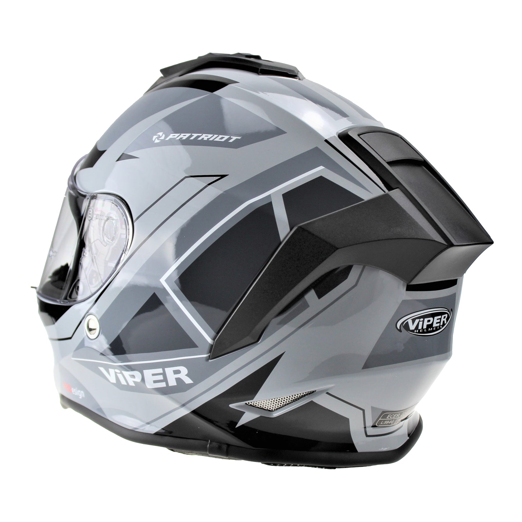 VIPER RS55 FULL FACE HELMET - CYCLONE GREY