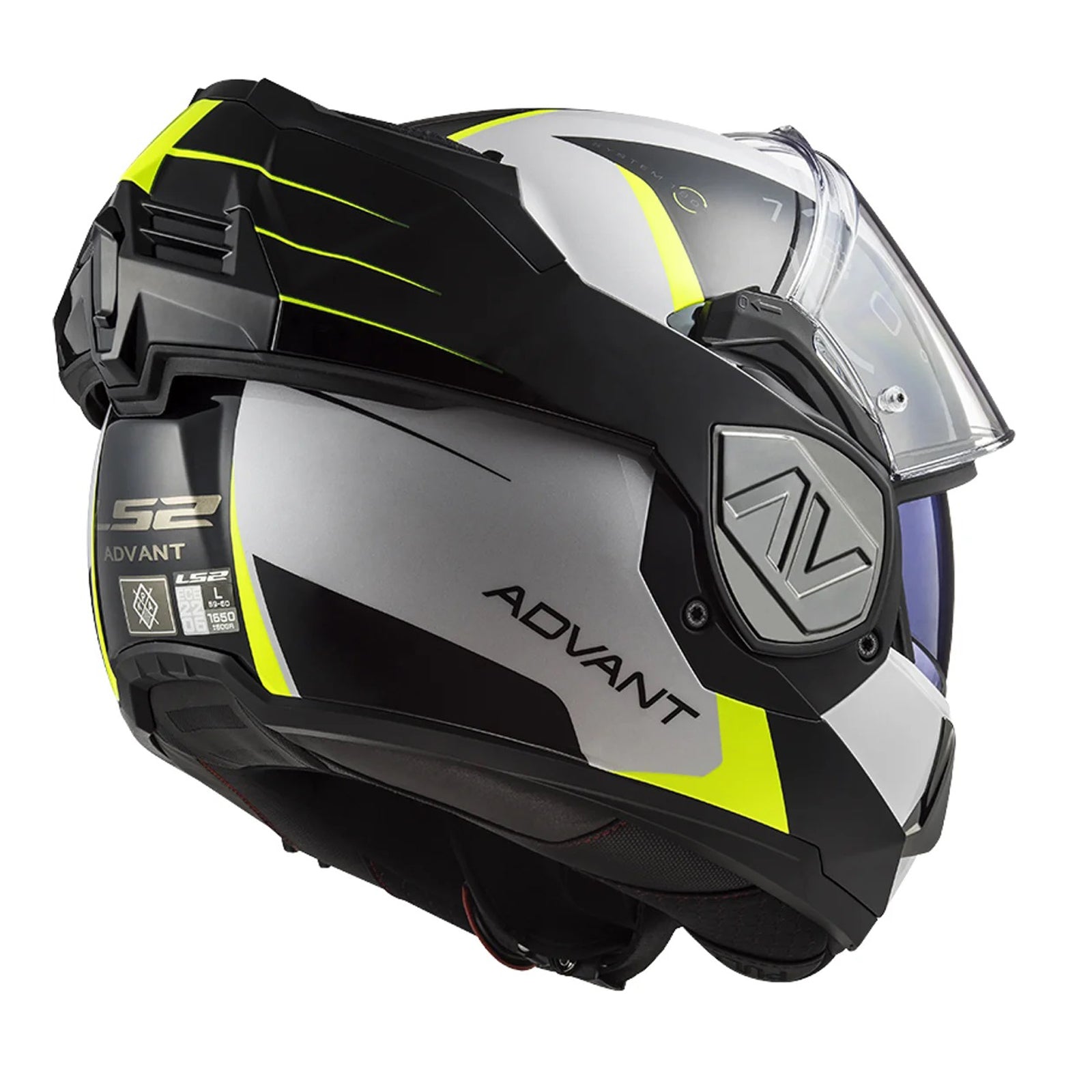 Riderwear | LS2 FF906 ADVANT Modular Helmet - CODEX White Black