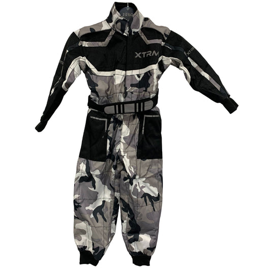 XTRM KIDS MOTOCROSS KART SUIT - CAMO GREY