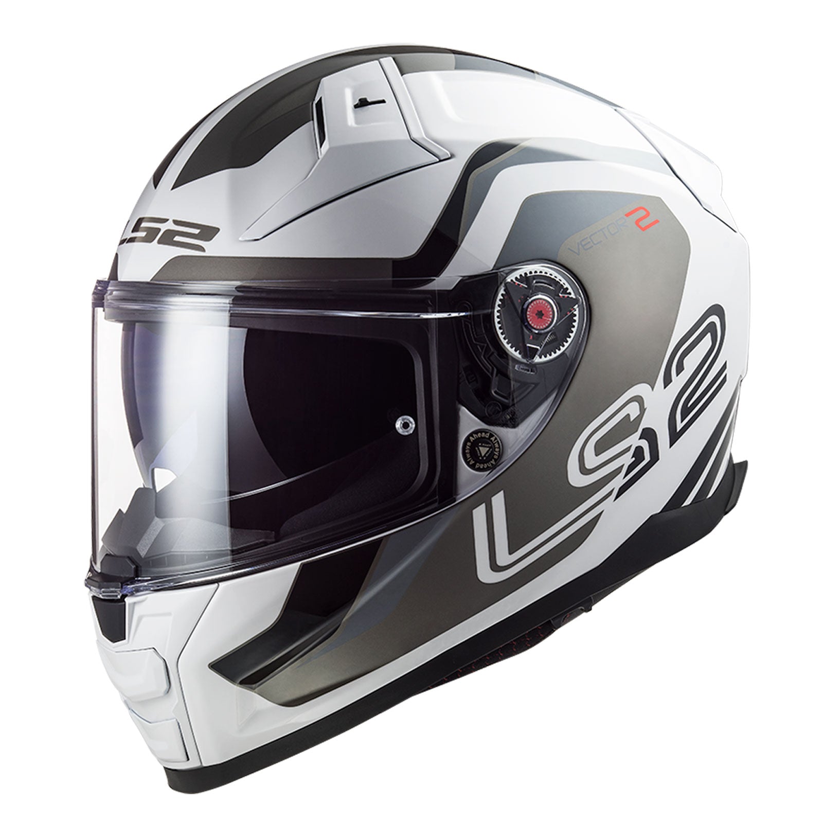 Riderwear | LS2 FF811 VECTOR-II Fibreglass Helmet - METRIC White Silver