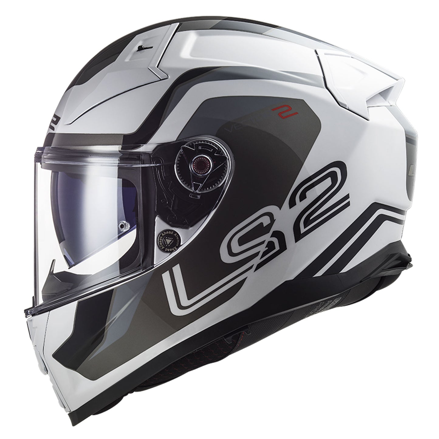 Riderwear | LS2 FF811 VECTOR-II Fibreglass Helmet - METRIC White Silver