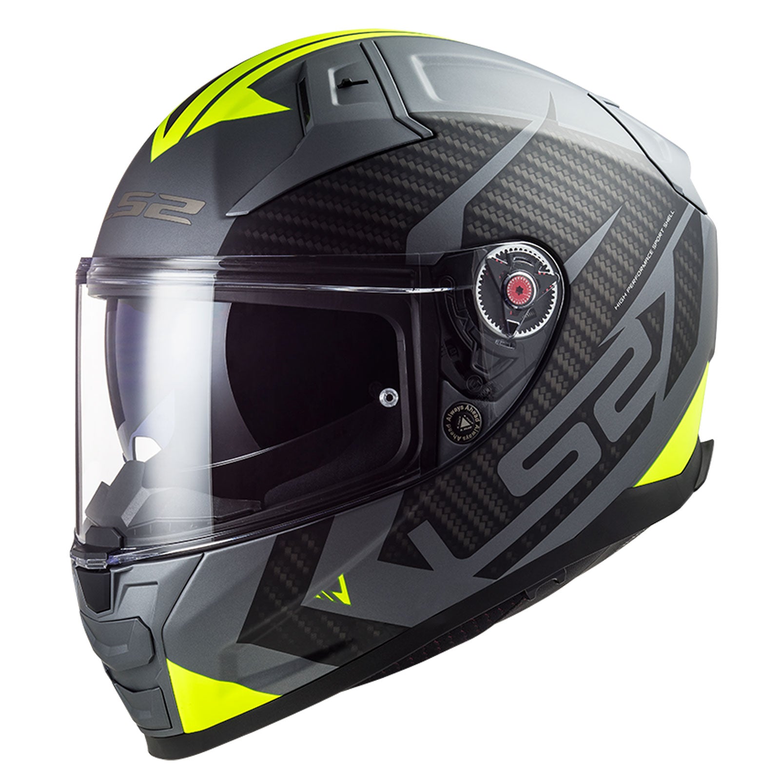 Riderwear | LS2 FF811 VECTOR-II Fibreglass Helmet - SPLITTER Yellow