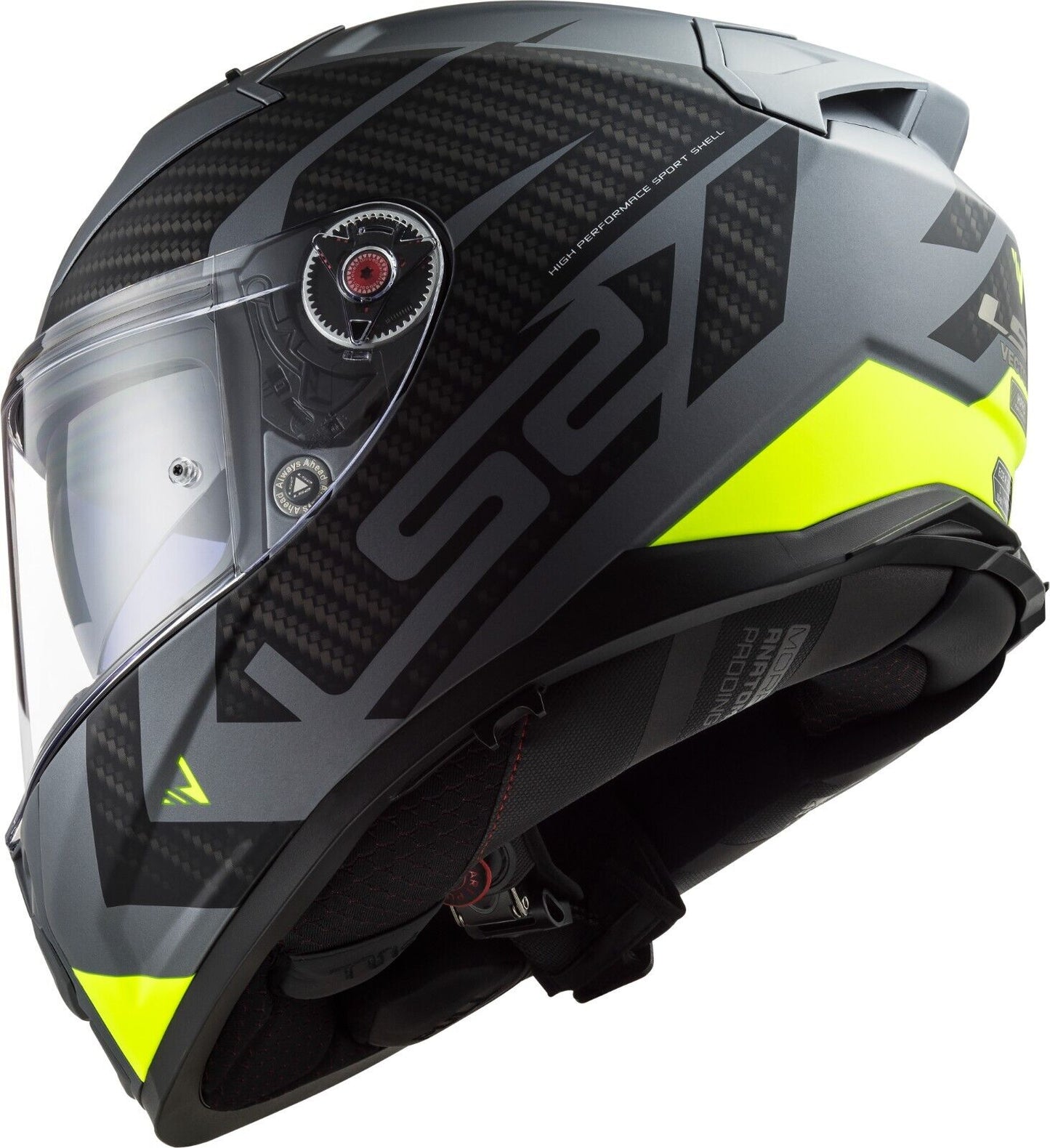 Riderwear | LS2 FF811 VECTOR-II Fibreglass Helmet - SPLITTER Yellow