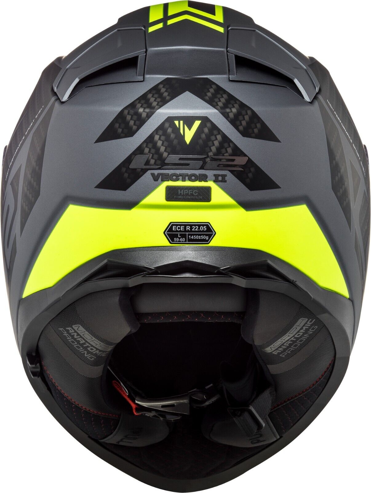 Riderwear | LS2 FF811 VECTOR-II Fibreglass Helmet - SPLITTER Yellow