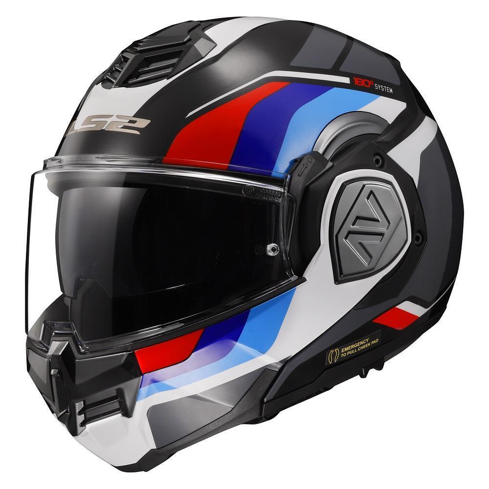 LS2 FF906 ADVANT SPORT FLIP-UP HELMET- BLACK BLUE RED