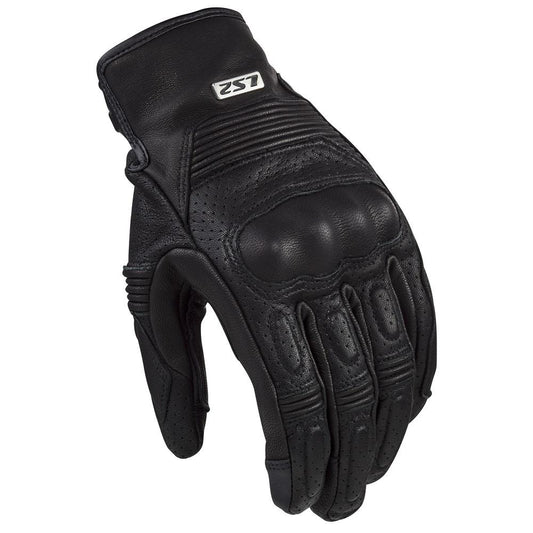 LS2 DUSTER MAN LEATHER GLOVES - BLACK