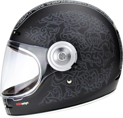 VPR.303 F659 FIBERGLASS FULL FACE RETRO HELMET - JORVIK