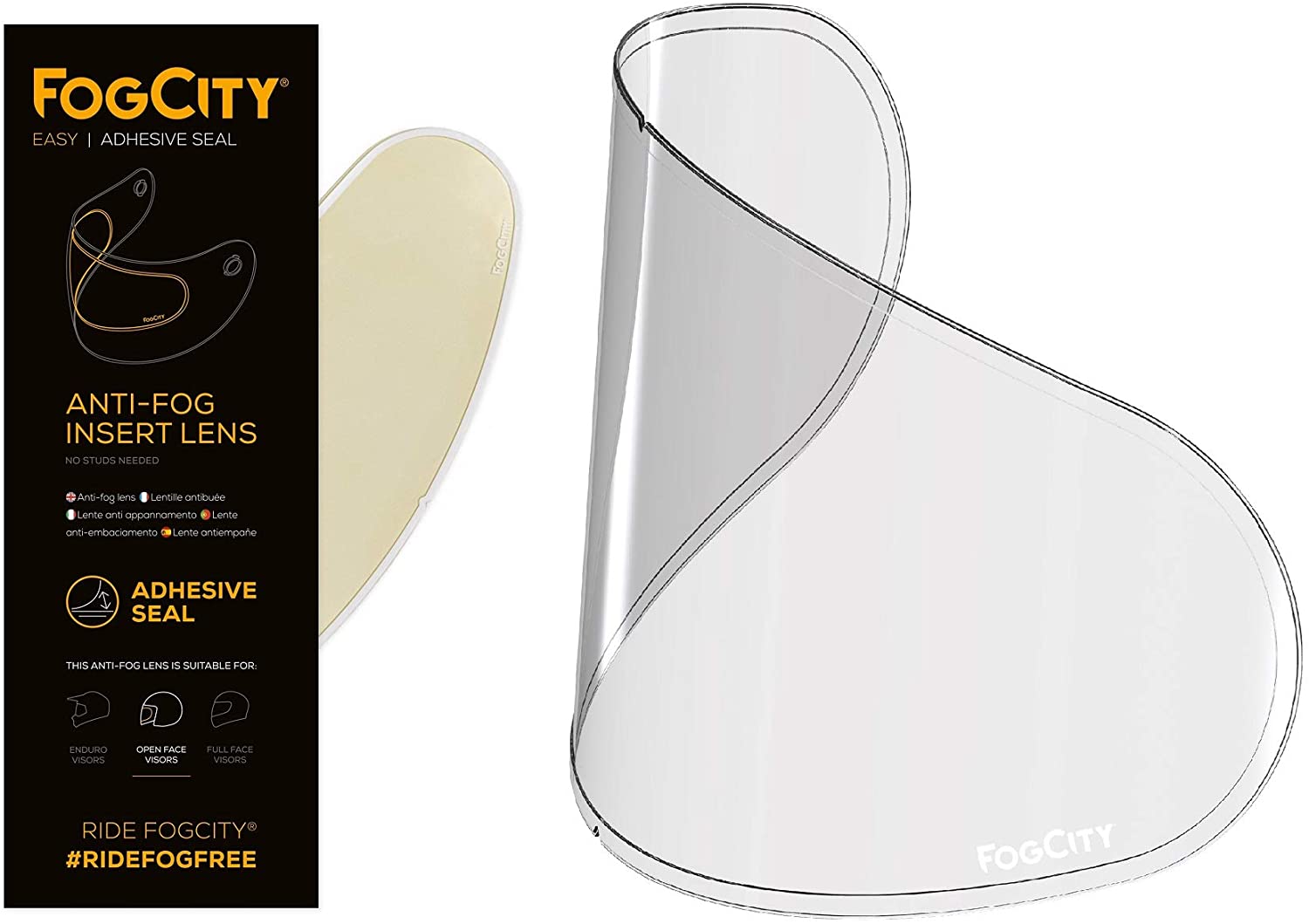 FOGCITY ANTI FOG VISOR INSERT for HELMETS