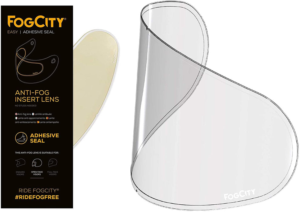 FOGCITY AntiFog Visor Insert For Full Face /Open Face / Flipup Helme