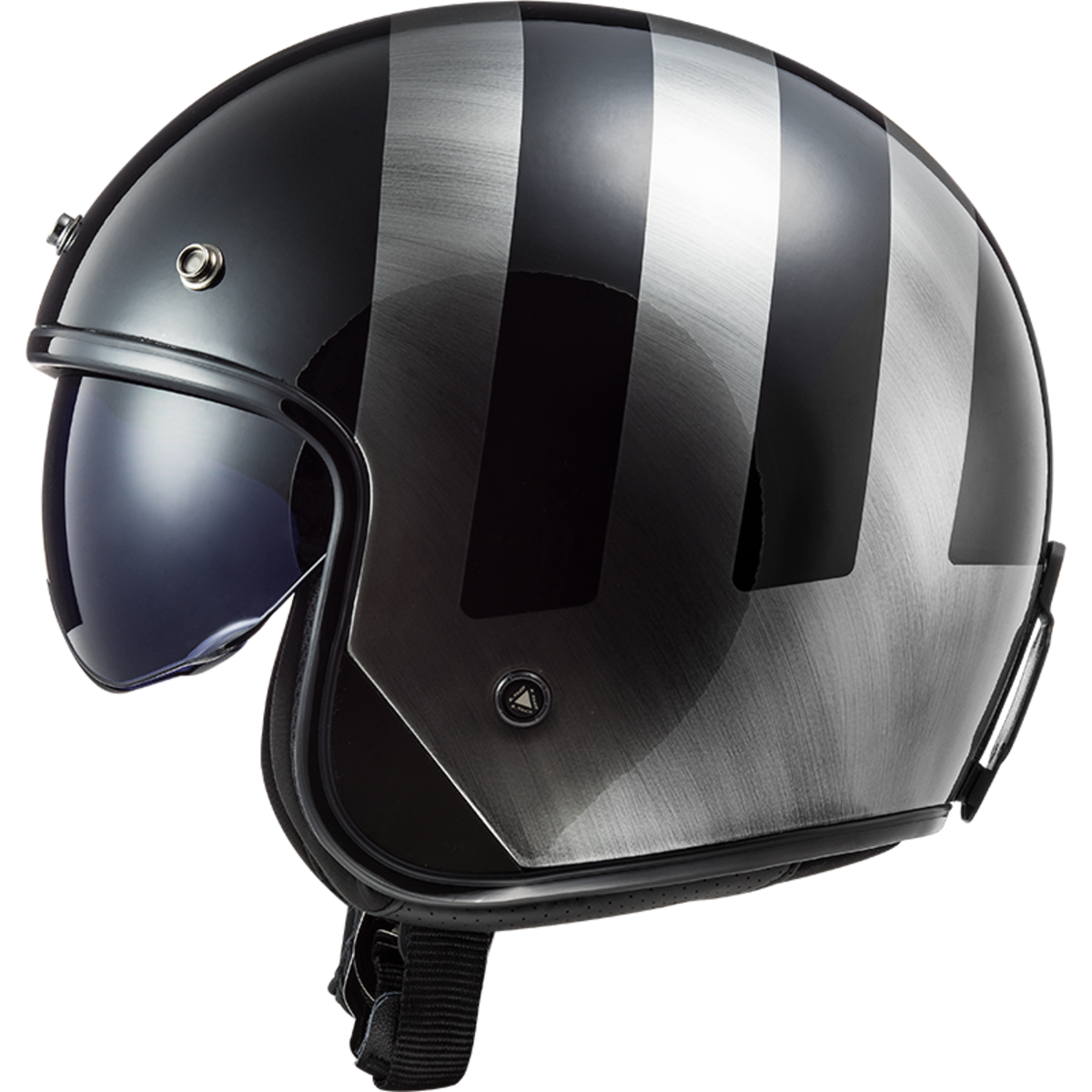 Riderwear | LS2 OF601 BOB II Open Face Helmet - Black Jeans