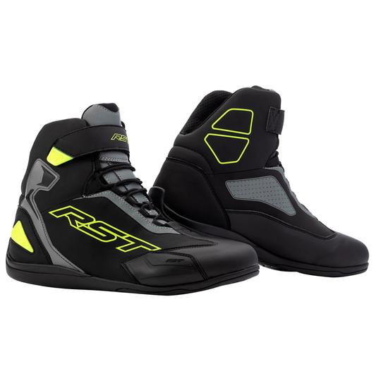 SABRE MOTO SHOE MENS CE BOOTS - FLO YELLOW