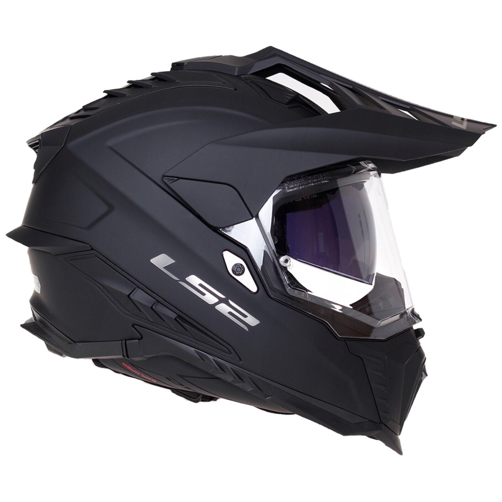 LS2 MX701 EXPLORER MOTOCROSS FIBREGLASS HELMET- MATT BLACK