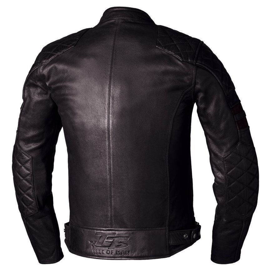 IOM TT HILLBERRY 2 CE MEN LEATHER JACKET - BROWN