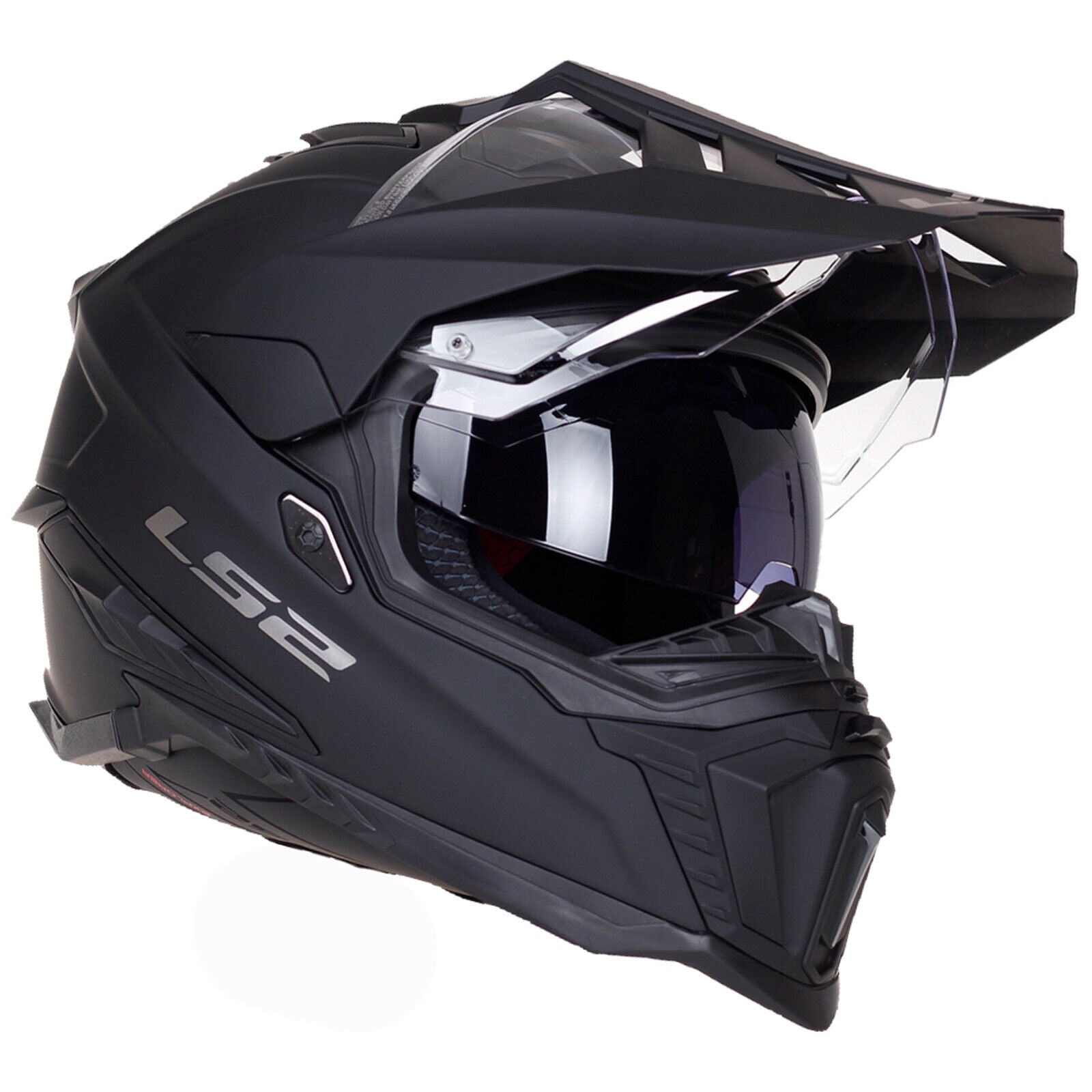 LS2 MX701 EXPLORER MOTOCROSS FIBREGLASS HELMET- MATT BLACK