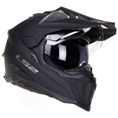 LS2 MX701 EXPLORER MOTOCROSS FIBREGLASS HELMET- MATT BLACK