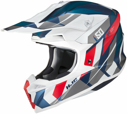 HJC I50 MOTOCROSS HELMET VANISH MC21SF -WHITE BLUE RED