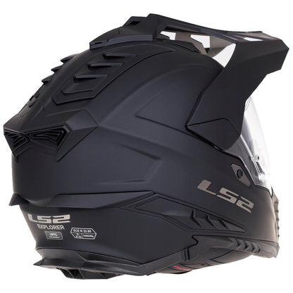 LS2 MX701 EXPLORER MOTOCROSS FIBREGLASS HELMET- MATT BLACK