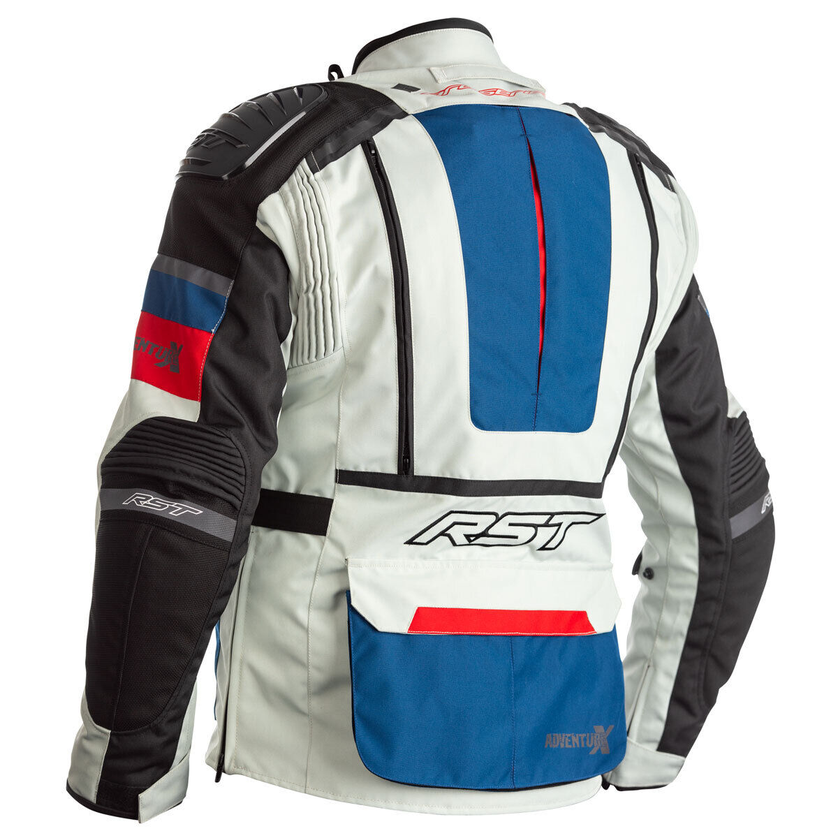 PRO SERIES ADVENTURE-X CE MENS TEXTILE JACKET - ICE BLUE RED