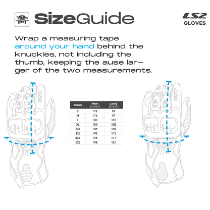 LS2 SPARK 2 AIR MAN GLOVES - BLACK GREY RED