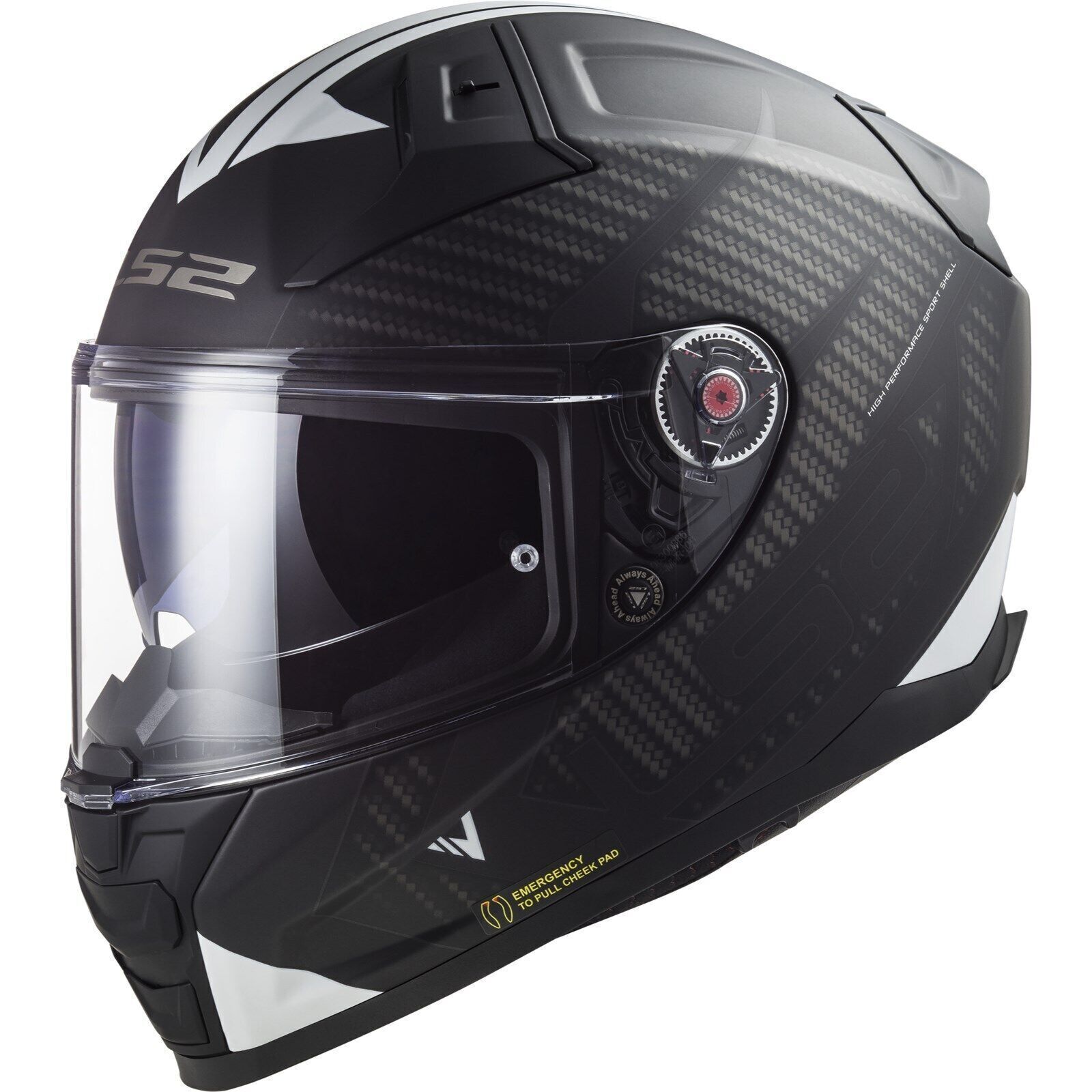 Riderwear | LS2 FF811 VECTOR II Full Face Helmet - SPLITTER Black White