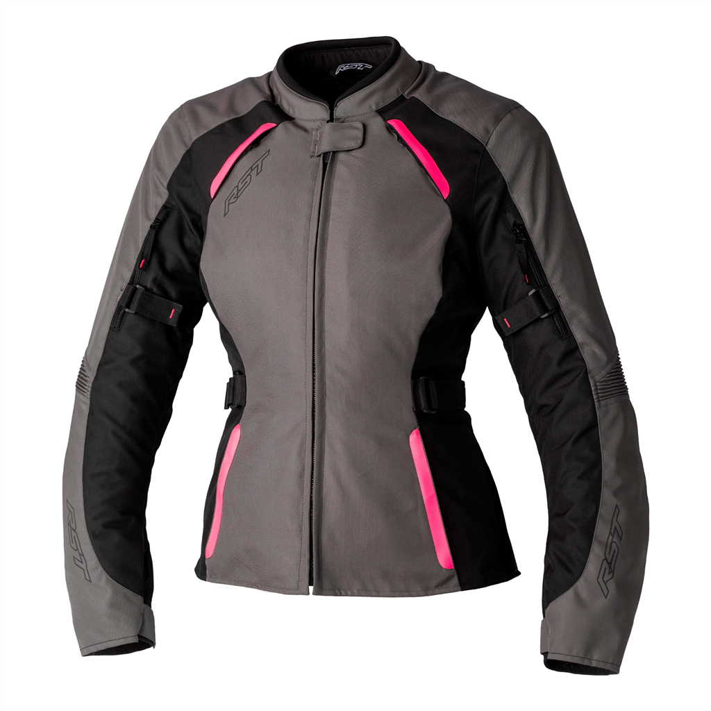 AVA CE LADIES TEXTILE JACKET - NEON PINK