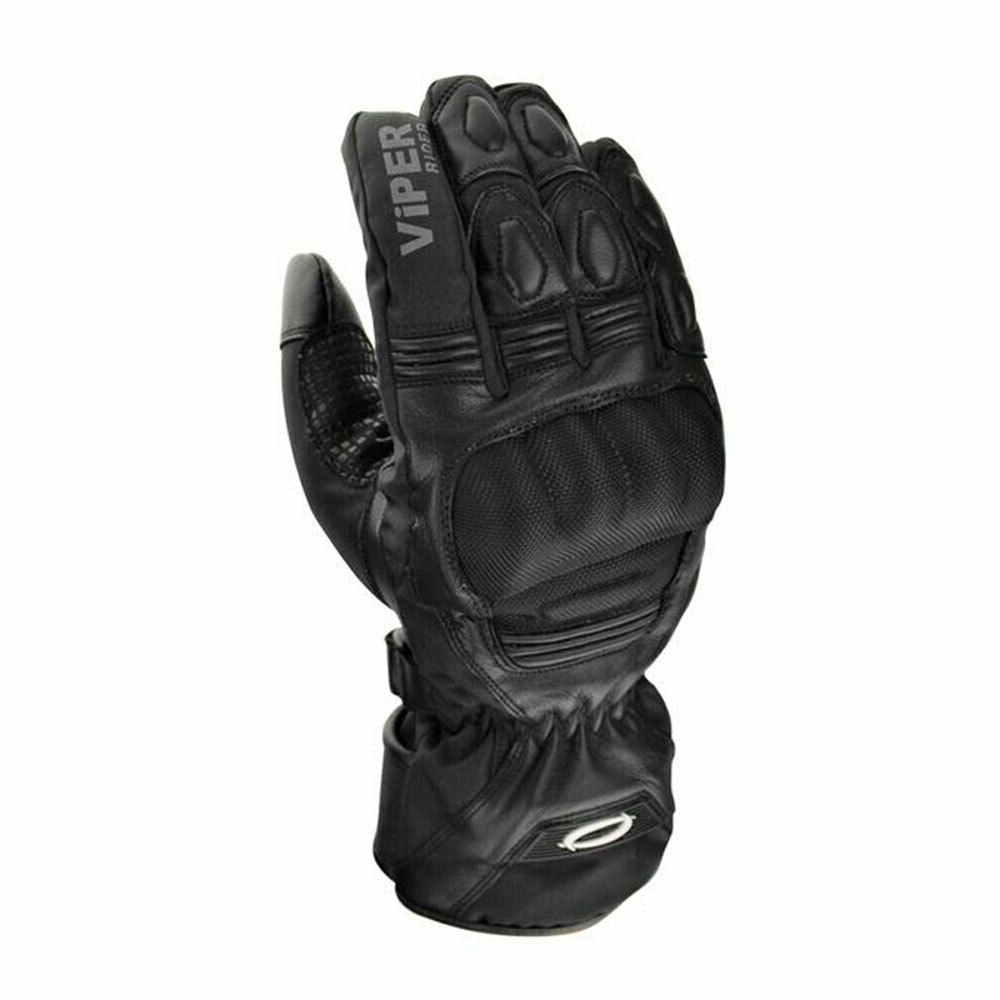 VIPER AXIS-8 CE LEATHER GLOVE - BLACK