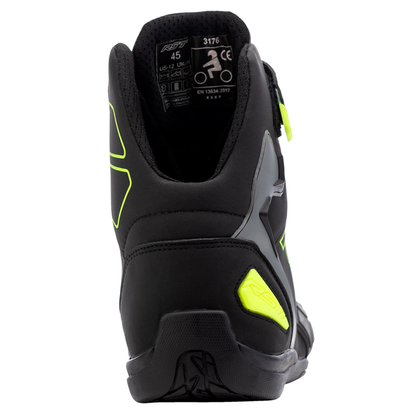 SABRE MOTO SHOE MENS CE BOOTS - FLO YELLOW