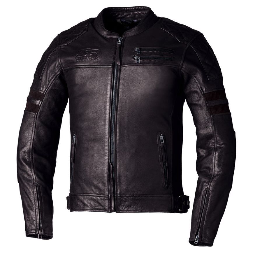 IOM TT HILLBERRY 2 CE MEN LEATHER JACKET - BROWN