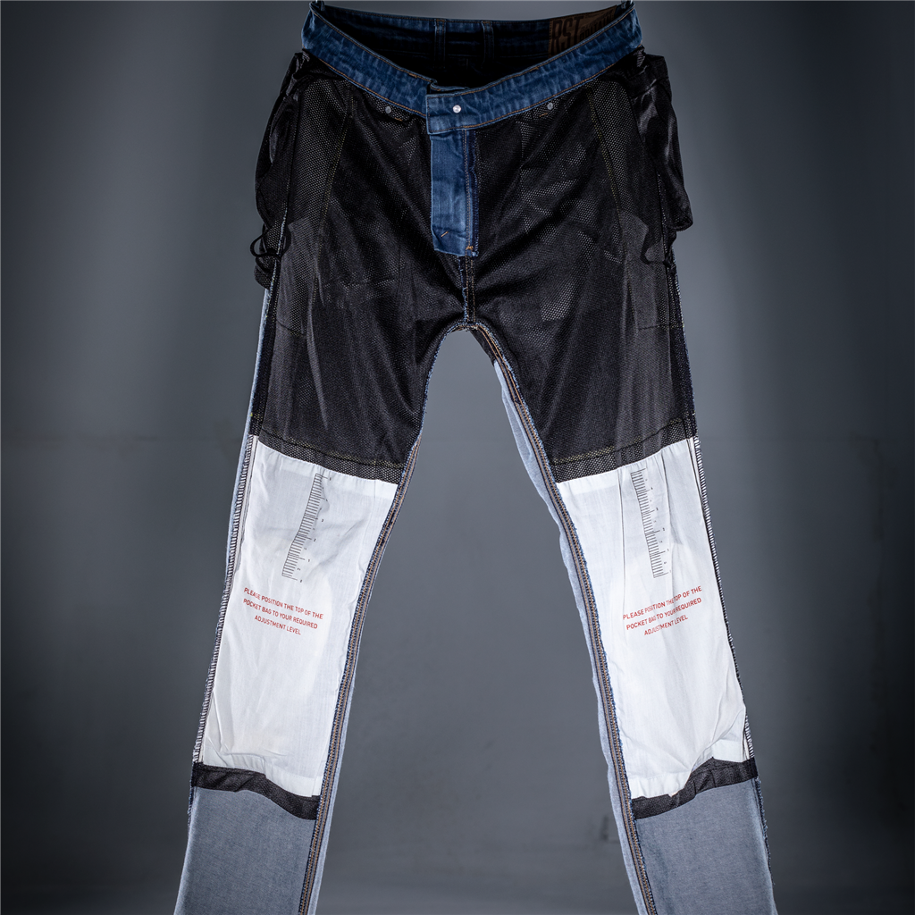 RST X KEVLAR® TAPERED-FIT CE MENS LL TEXTILE JEANS - MID BLUE DENIM