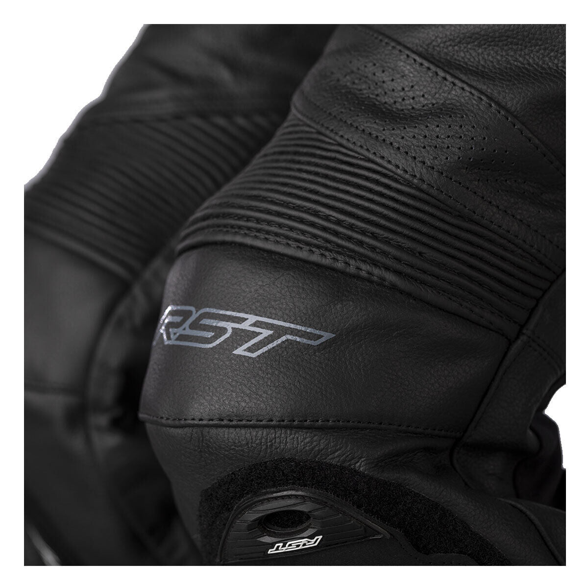 S1 CE MENS LEATHER JEANS - BLACK