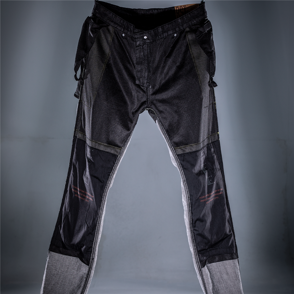 RST X KEVLAR® TAPERED-FIT CE MENS SL TEXTILE JEANS - BLACK DENIM