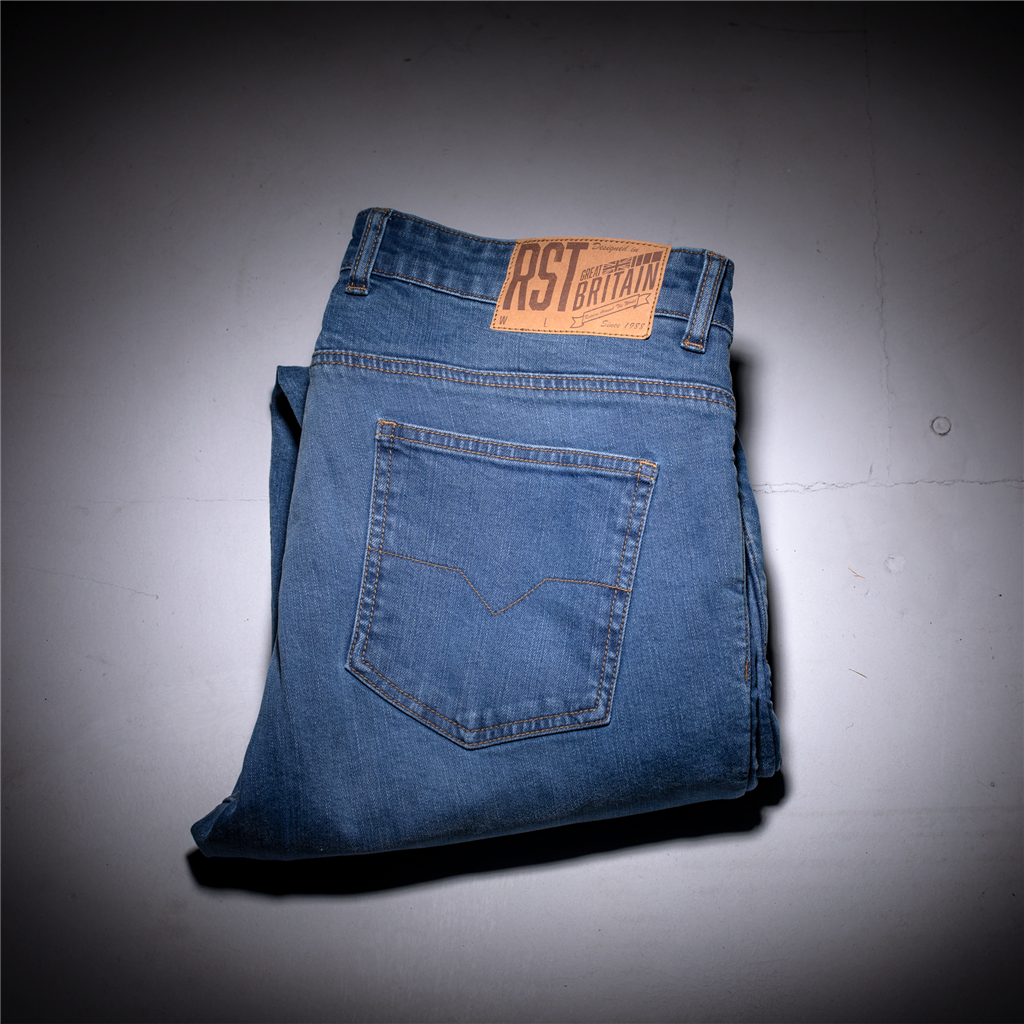 RST X KEVLAR® TAPERED-FIT CE MENS LL TEXTILE JEANS - MID BLUE DENIM