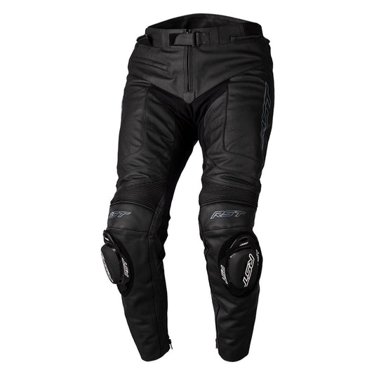 S1 CE MENS LEATHER JEANS - BLACK