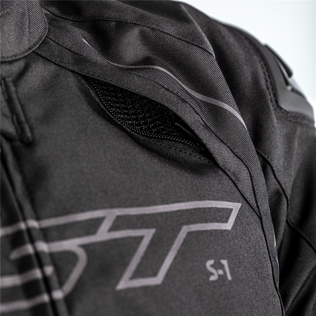 S1 CE MENS TEXTILE JACKET - BLACK