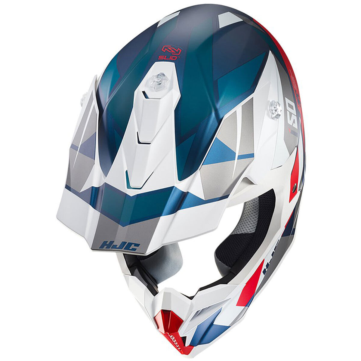 HJC I50 MOTOCROSS HELMET VANISH MC21SF -WHITE BLUE RED