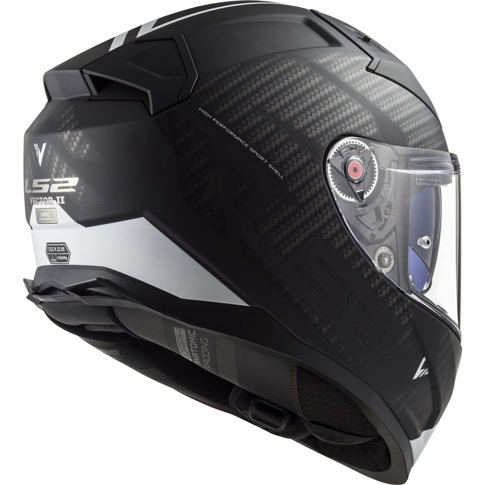 Riderwear | LS2 FF811 VECTOR II Full Face Helmet - SPLITTER Black White