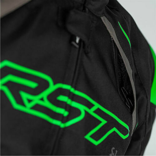 S1 CE MENS TEXTILE JACKET - NEON GREEN