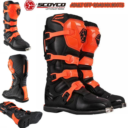 SCOYCO MOTORCROSS CE BOOTS MBM006 - ORANGE