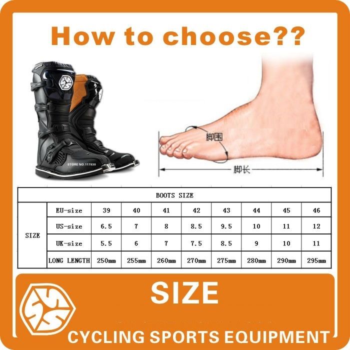 SCOYCO MOTORCROSS CE BOOTS MBM006 - ORANGE